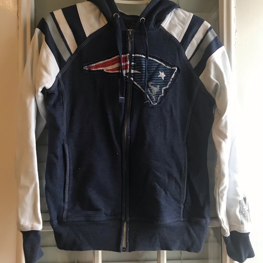 Patriots zip up hoodie